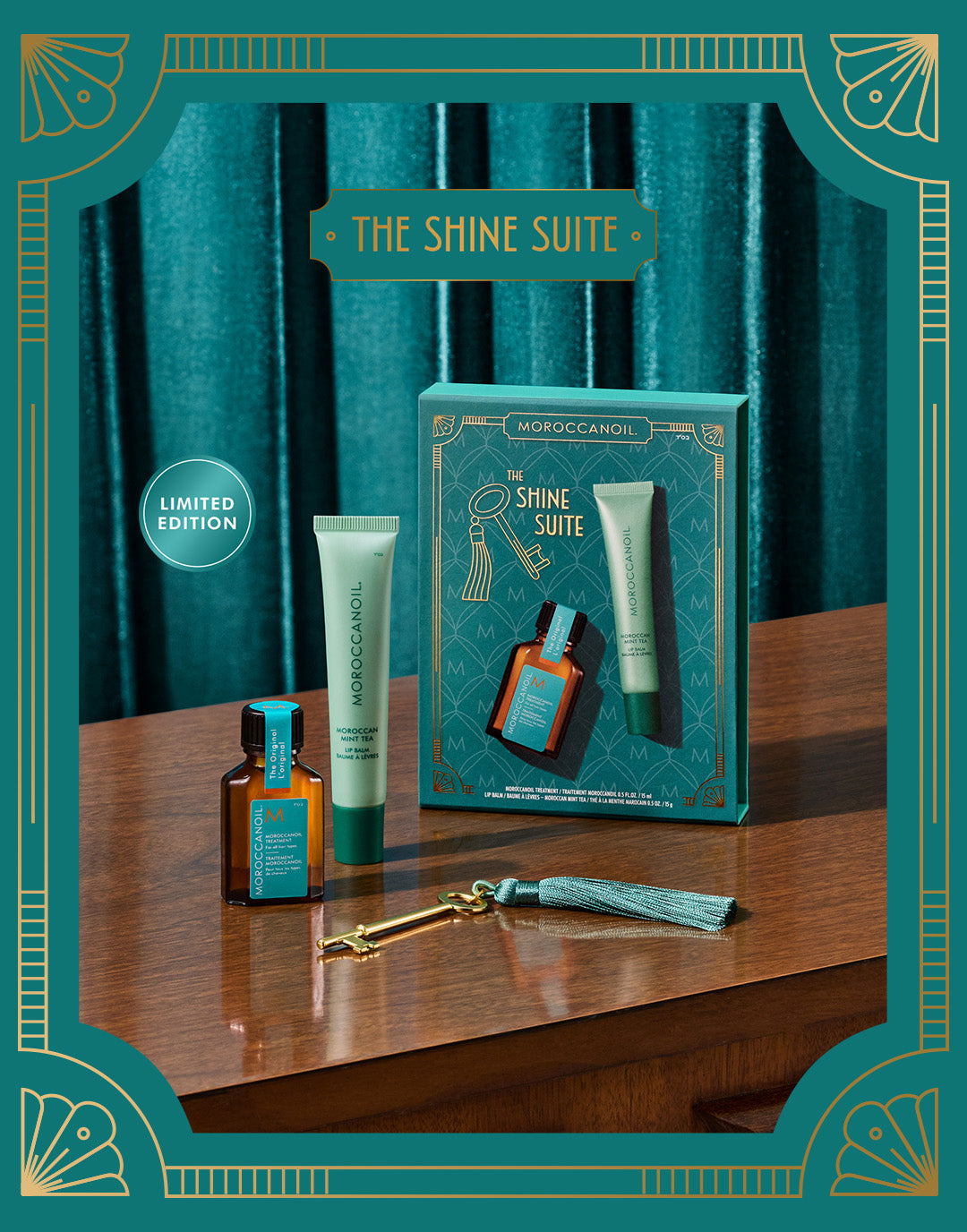 The Shine Suite: Geschenkset met Mint Tea Lip Balm